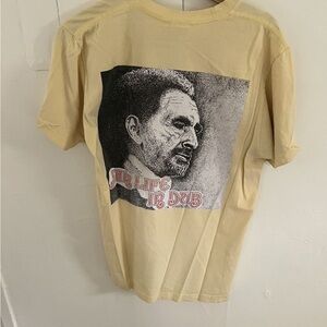 Supreme Light Yellow Graphic Portrait Short-Sleeve Tee